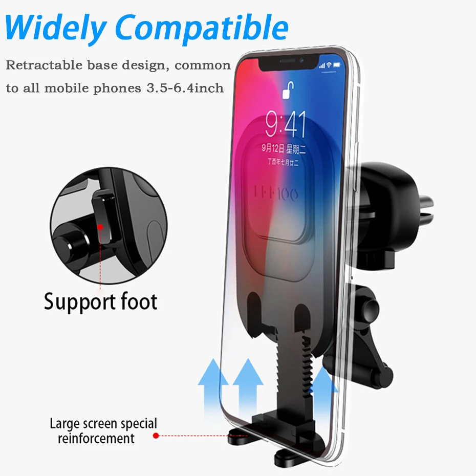 LEEIOO магнитный автомобильный держатель для телефона iPhone Samsung 360 с воздушным