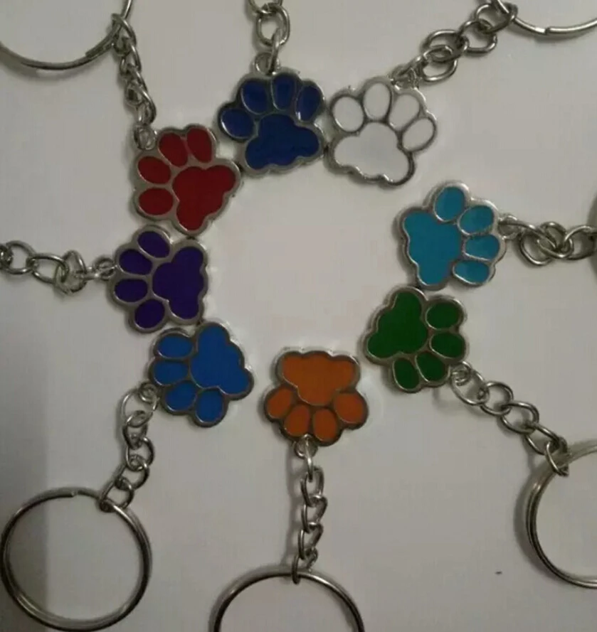 Разноцветные эмалированные брелок в форме когтя для собак/кошек модные