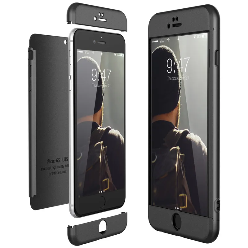Роскошный Жесткий чехол из поликарбоната для iPhone 8 7 6 6s plus X Xs Ma чехол 5 5S Se 360 бампер противоударный чехол для iPhone XR чехол s Защита