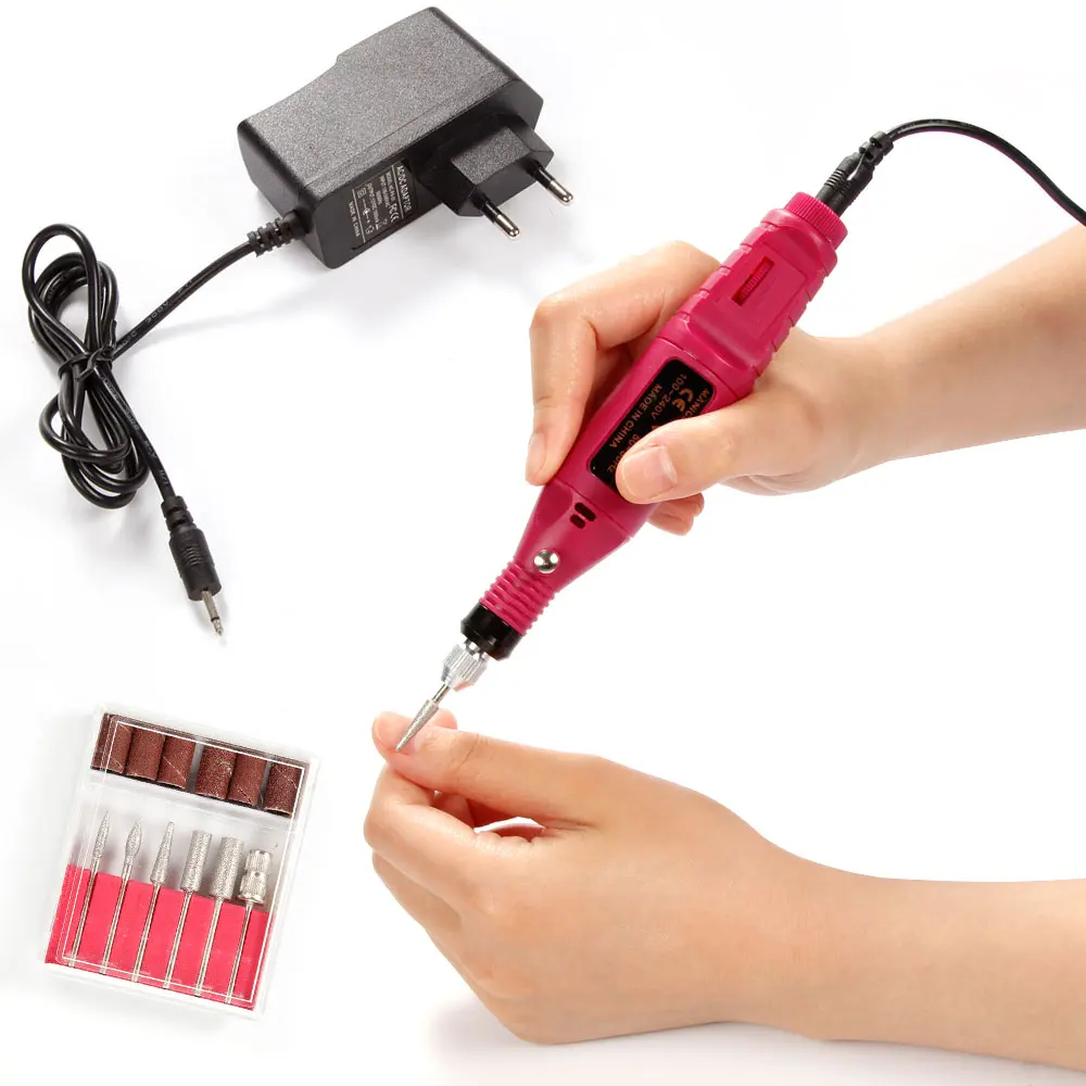 

Powder Electric Manicure Polish Machine Nail Drill Bits Set Manicure Pedicure Cuticle Acrylic Gel Remover Tools Kit EU US Plug