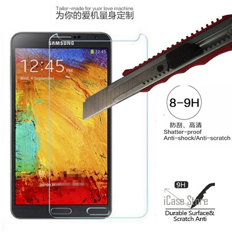 Закаленное Стекло протектор экрана для samsung galaxy note 3 note3 пленка III N9005 N9000 N900F Glas sklo