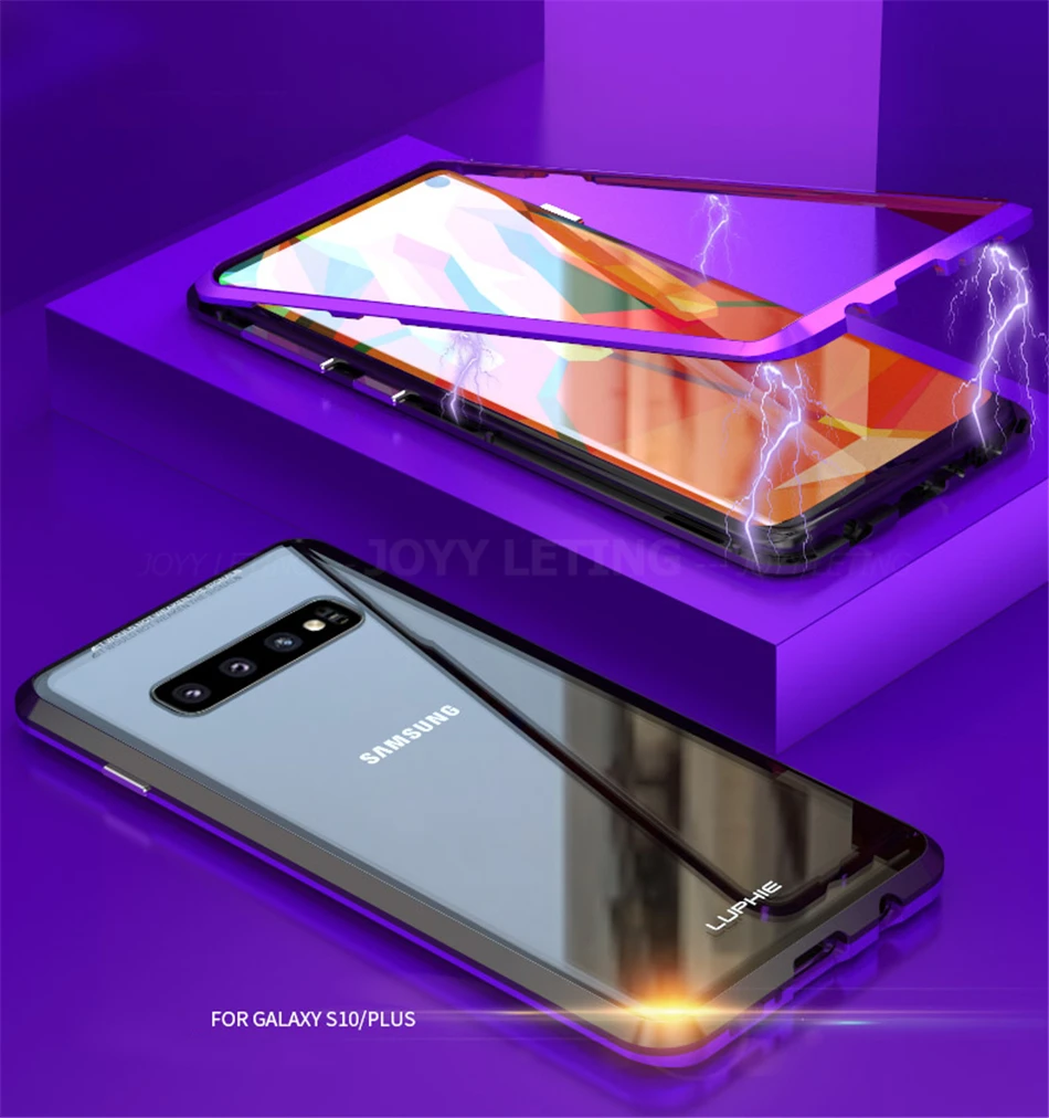Чехол с магнитной адсорбцией для samsung Galaxy S10 Plus Lite S10+ металлический защитный чехол-бампер для samsung S10e S10Plus S 10