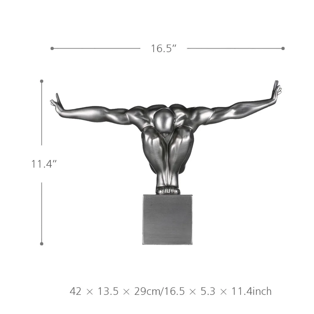 Скульптура Tooarts из стеклопластика для дайвинга украшение дома светло