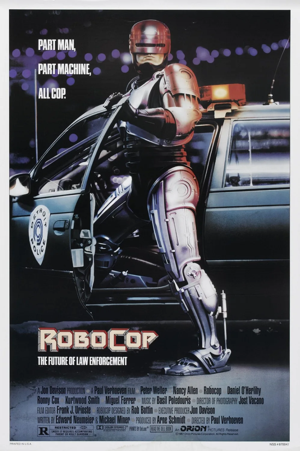 Фильм робокоп постер (1987) SILK плакат декоративной живописи 24x36inch | Дом и сад