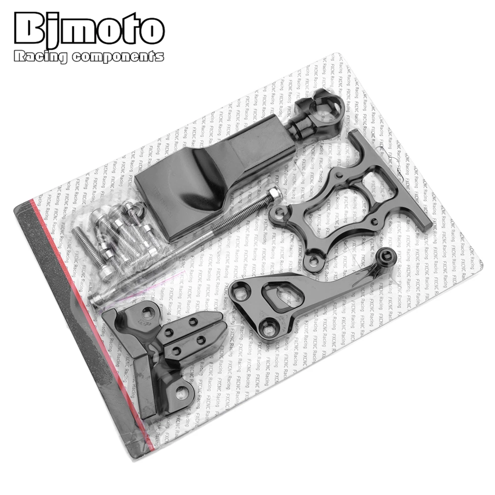 Bjmoto мотоциклы mt07 mt 07 Регулируемый рулевой демпфер кронштейн для крепления Yamaha MT-07