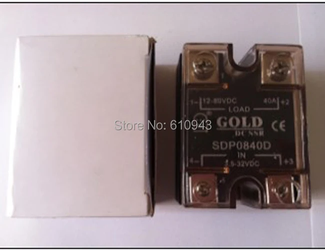 SDP0840D 40A SSR напряжение нагрузки: 12-80VDC управление votlage: 3 5-32VDC или 5-32vdc Бесплатная
