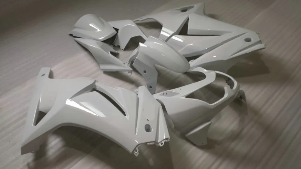 Литьевая форма обтекатель комплект для KAWASAKI Ninja ZX250R 08 09 10 11 12 ZX 250R EX250 2008 2012 ABS белый