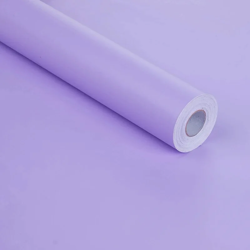 Light Purple 24 цвета, самоклеющиеся виниловые матовые обои, наклейка на стену, оконная пленка для домашнего декора, мебель для гостиной, кухни, Отремонтированная - Цвет: Light Purple