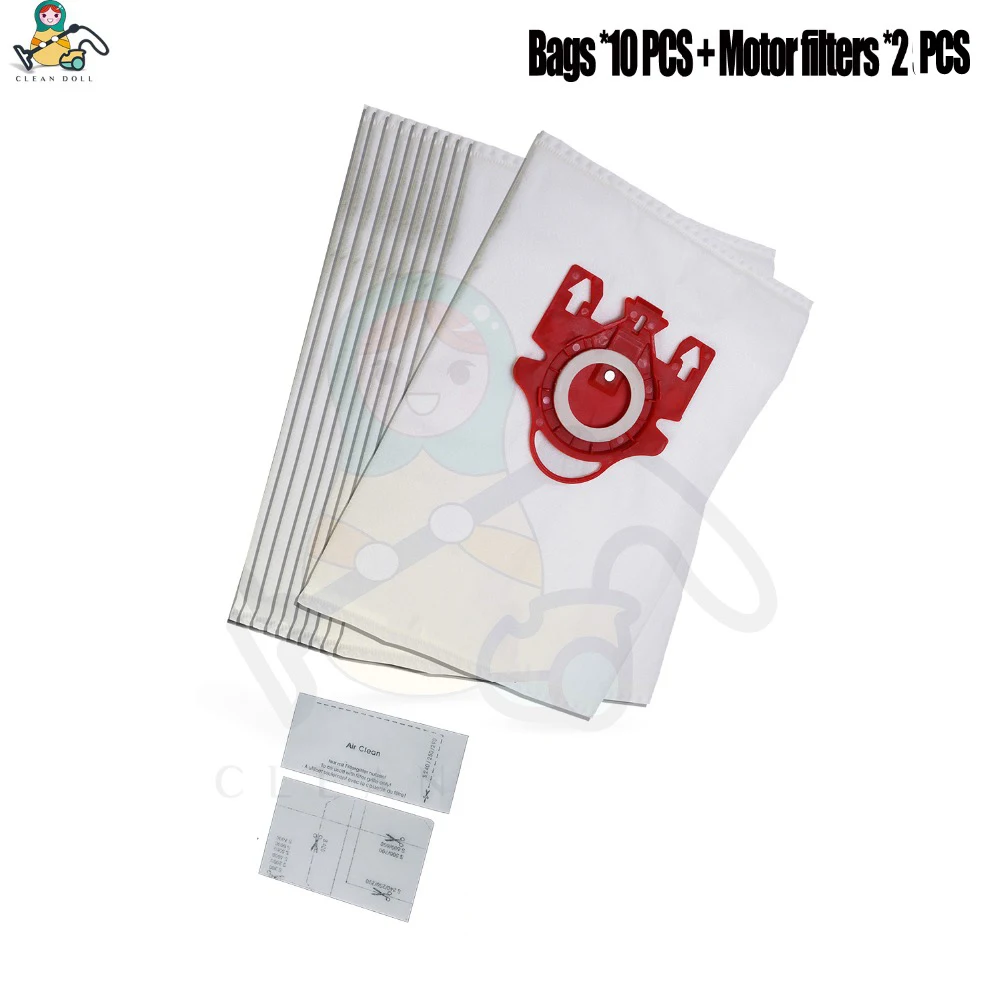 ML-3DBG-12PK Чистая кукла, 13-PACK, мешки для пыли и фильтр HEPA SF-50 для Miele FJM 9917730 Complete C1 S4000 S6000 S4 S6, мешки и фильтры - Цвет: ML-3DBG-12PK
