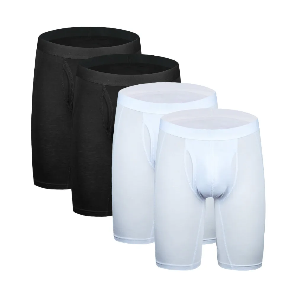 4Pcs K0322 Mix A25 4 шт./партия, модные шорты-боксеры, мужское нижнее белье больших размеров, мужские длинные мужские боксеры, мужские хлопковые трусы-боксеры, Cuecal трусы, мужские трусы - Цвет: 4Pcs K0322 Mix A25