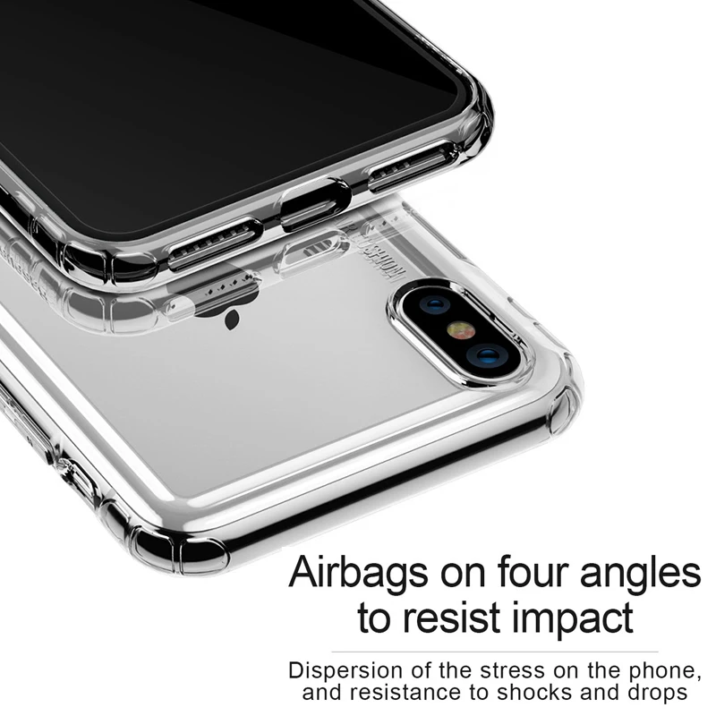 Baseus мобильный чехол для iPhone Xs Max 6 5 антидетонационных защитная задняя крышка