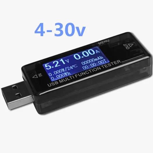 USB тестер 4 ~ 30 В постоянного тока Вольтметр Амперметр измеритель напряжения