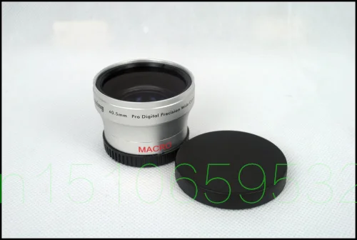 40 5 мм 0.45x широкоугольный + макрообъектив 0 45 серебристый|conversion lens|0.45x wide anglewide conversion