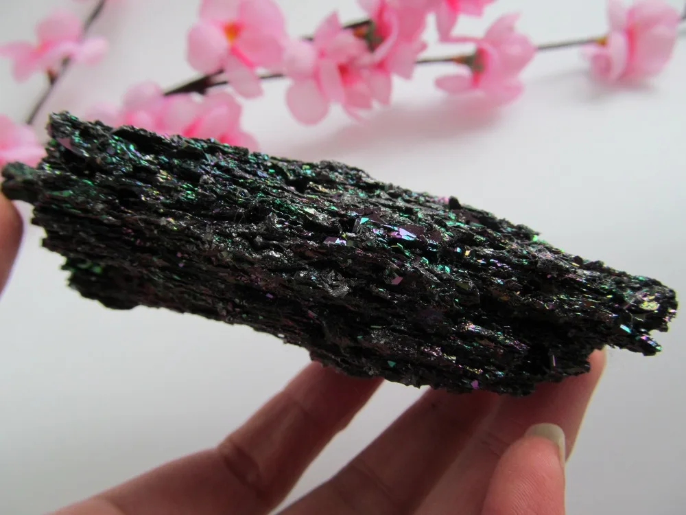 Натуральный Цветной карбид кремния цветной руды украшение минеральный образец