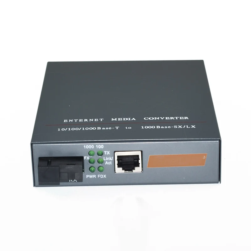 1 пара 10/100/1000Base Netlink HTB-GS-03-AB SM simplex оптоволоконный медиаконвертер 20 км Enternet