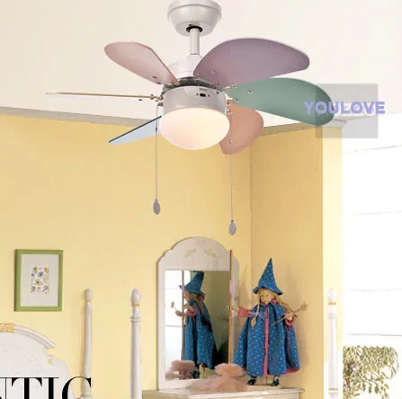Modern Windmill Ceiling Fans Lighting Fixture Children Kids Bed Room Lamps Home Indoor Restaurant Shops Lights | Освещение