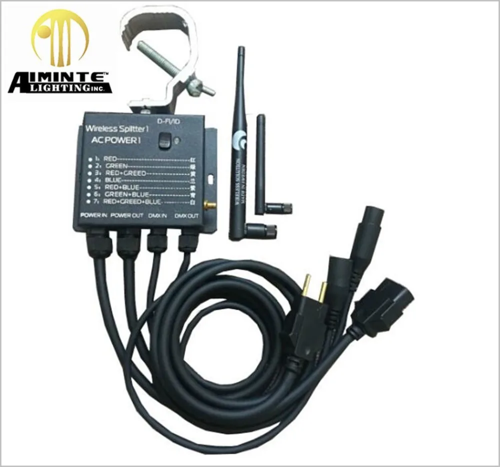 hand with 4ch DMX splitter | Portable Lighting Accessories