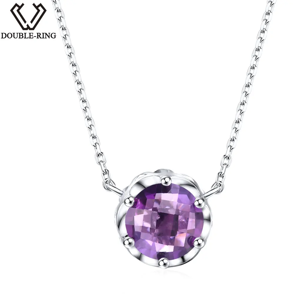 Женское ожерелье из серебра 1 8 пробы с натуральным камнем|fine jewelry|necklace pendant