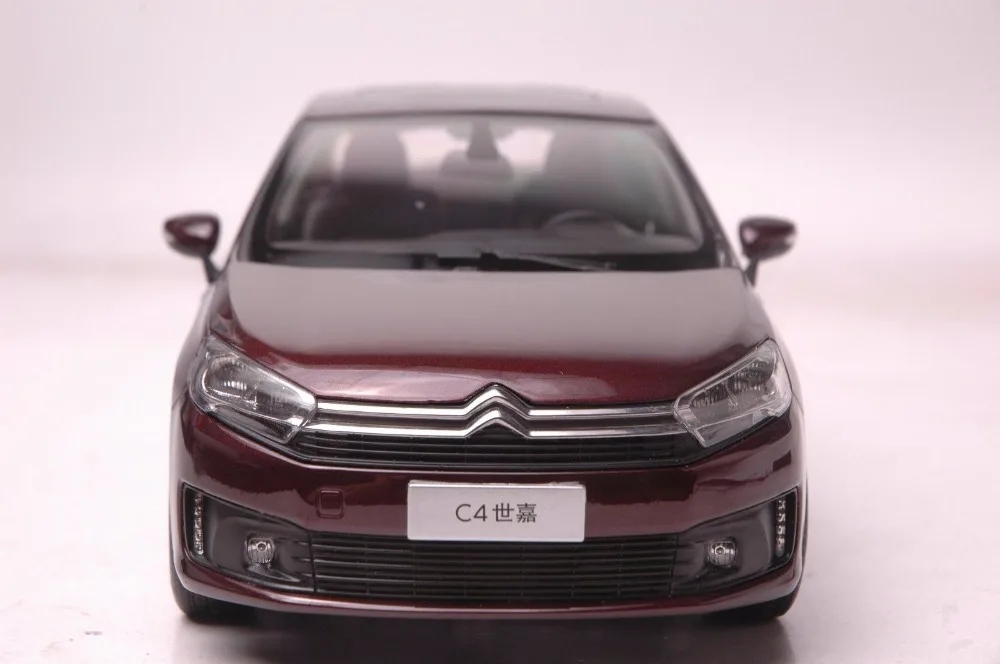 1:18 литья под давлением модель для Citroen C4 sega коричневый Седан сплав игрушечный автомобиль миниатюрная коллекция подарок c-quatre