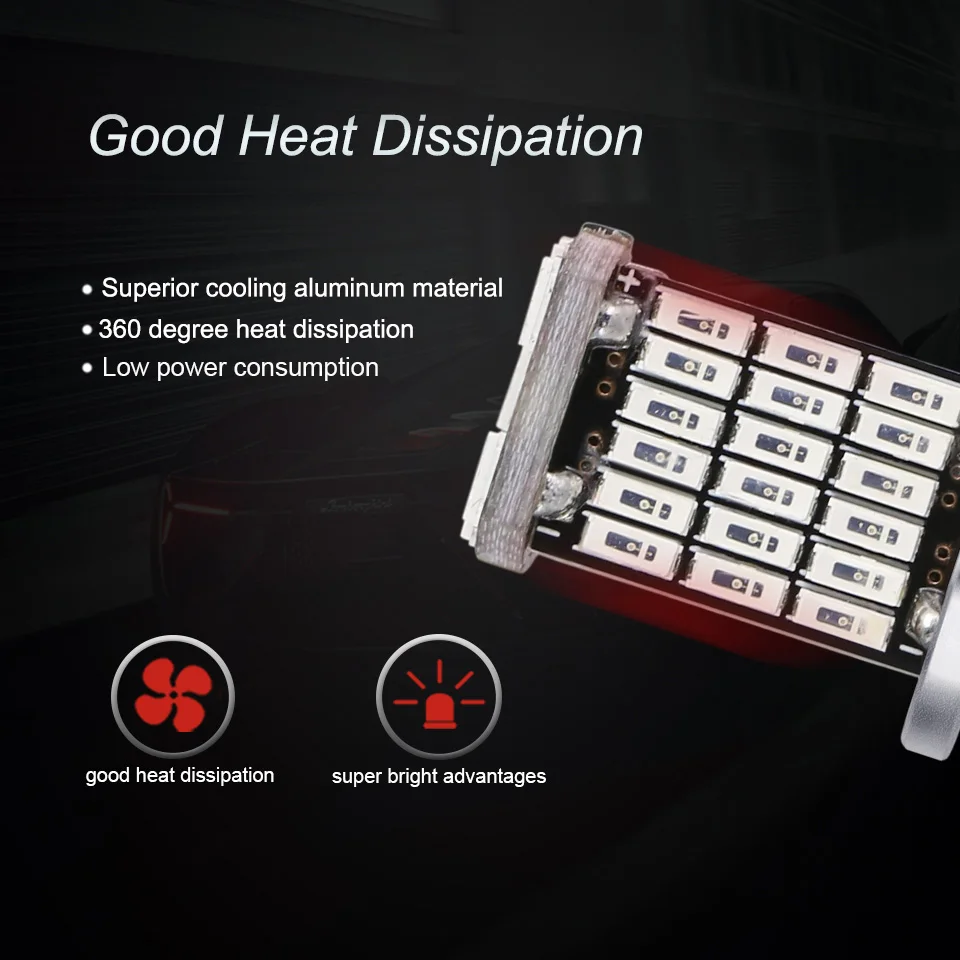 ANMINGPU 2x автомобиль светодиодная сигнальная лампа T20 7443 7440 Led W21W W21/5 Вт WY21W Canbus Авто указателем поворота обратный задние стоп-сигналы 12V