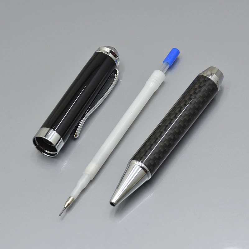 Высококачественный механический карандаш 2B из черного углеволокна школьные и