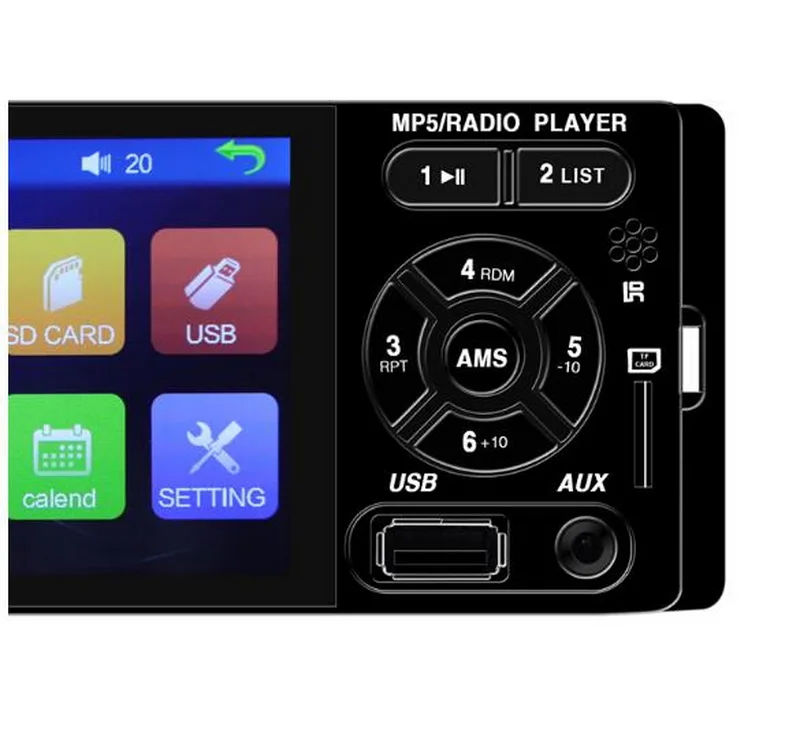12 В DC Bluetooth " 1 Din автомагнитола камера заднего вида микрофон USB AUX автомобильный MP5 плеер сенсорный экран Авто аудио стерео