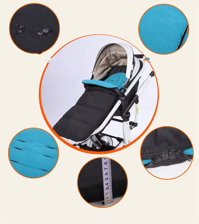 Новая детская коляска муфта для ног Универсальный Водонепроницаемый Чехол с