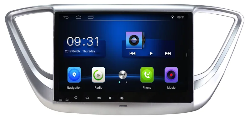 9 &quotAndroid 7 0 автомобильное радио для Hyundai Verna Solaris 2016 2018 с GPS навигацией Радио BT AUX DVR