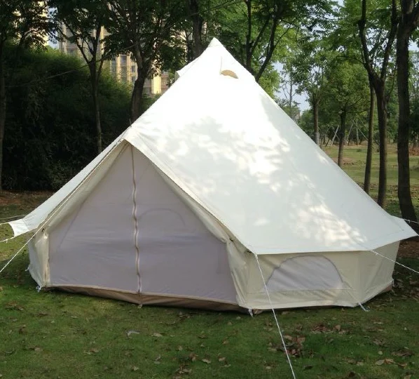 4M oxford tent 4 м 5 м Оксфорд холст колокольчик палатки стены свернуты для наружного кемпинга - Цвет: 4M oxford tent