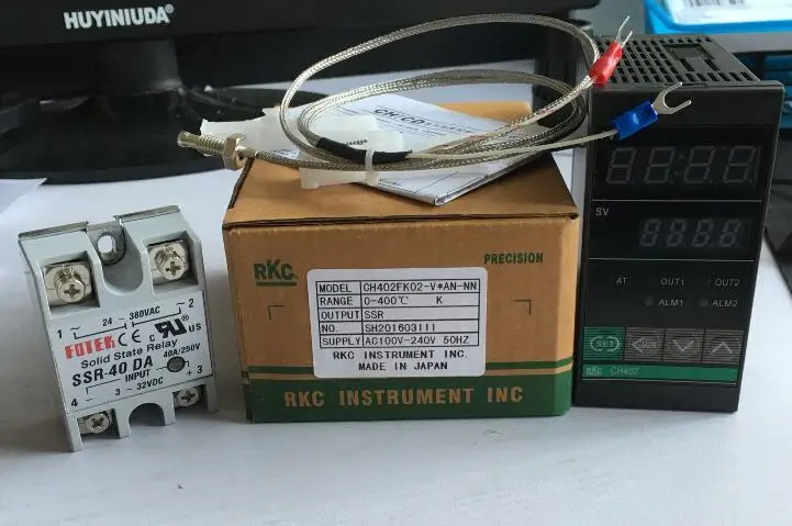 CH402 RKC терморегулятор термостат 1 м 2. 5*1 K + SSR40DA|temperature controller thermostat|controller thermostatthermocouple