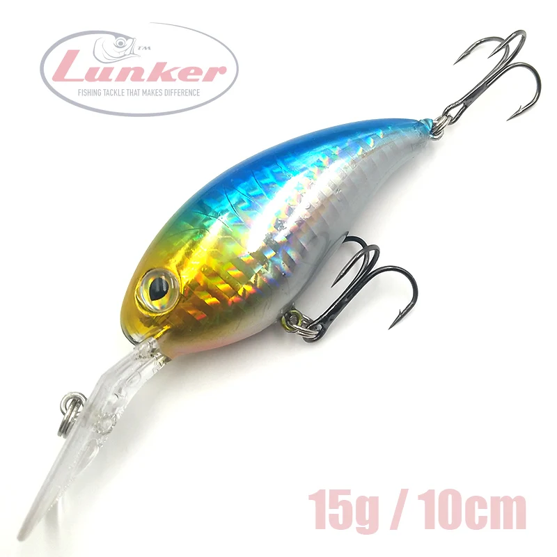 Lunker shad 15 г 10 см приманка блесна рыболовная воблер красный длинный купюр глубокий