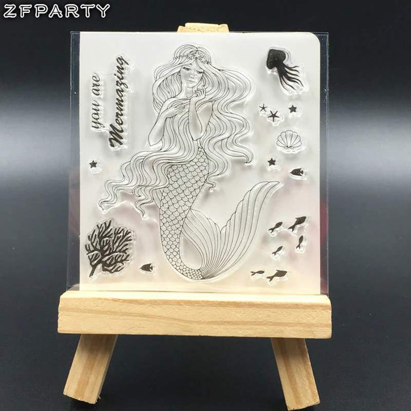 Прозрачный силиконовый штамп ZFPARTY для скрапбукинга/фотоальбома декоративный