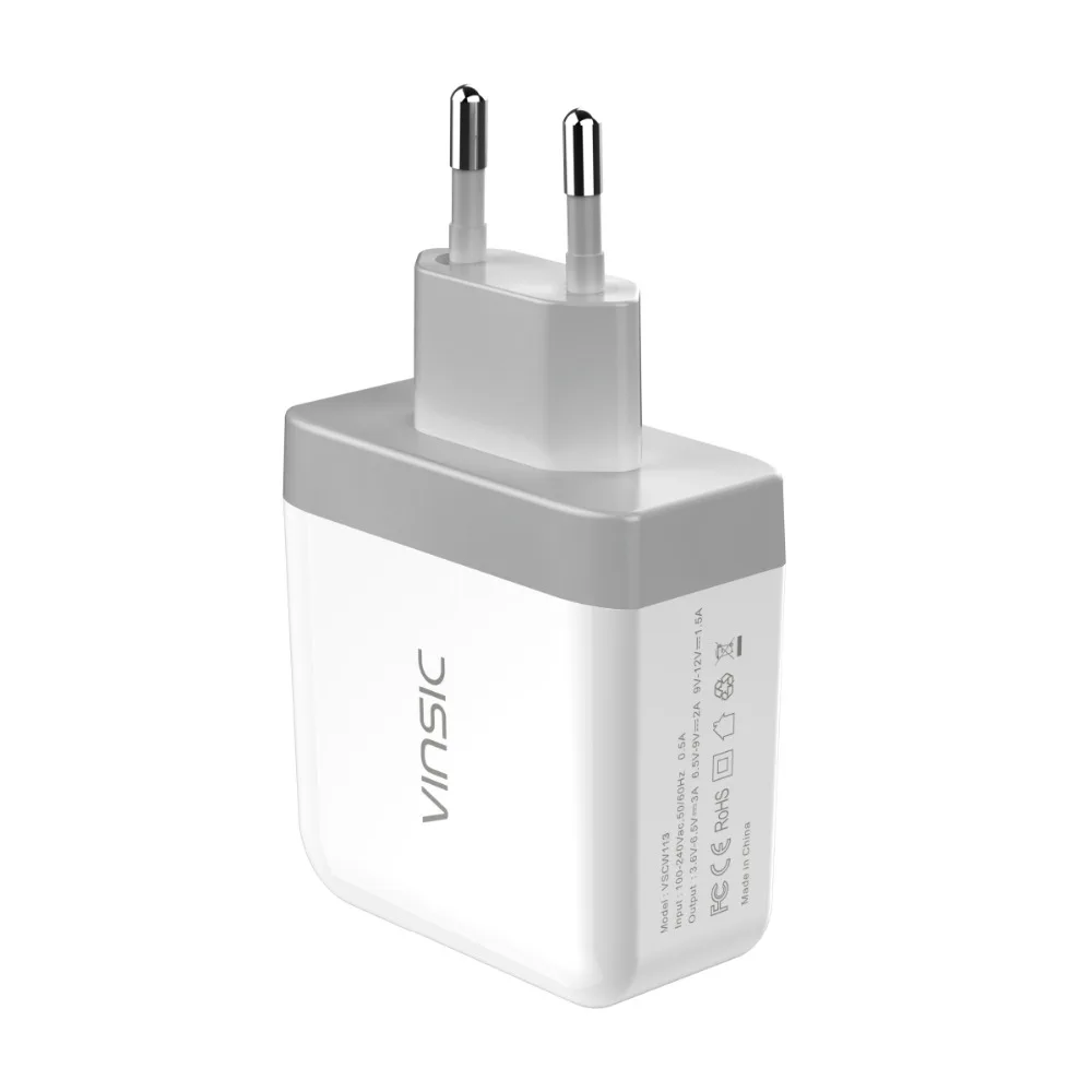 Vinsic быстрая зарядка 3.0 usb зарядное устройство смарт быстрый турбо для iphone7 samsung galaxy