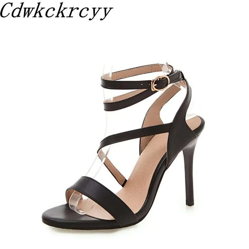 

Summer New pattern Europe and America fashion High-heeled Women sandals black sexy High-heeled Women sandals size 34-46