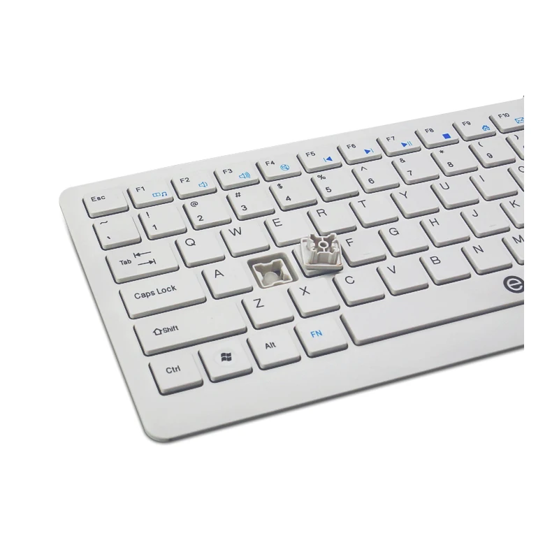 E60 сенсорная клавиатура 2 4 ГГц супер тонкая белая шоколадная QWERTY раскладка