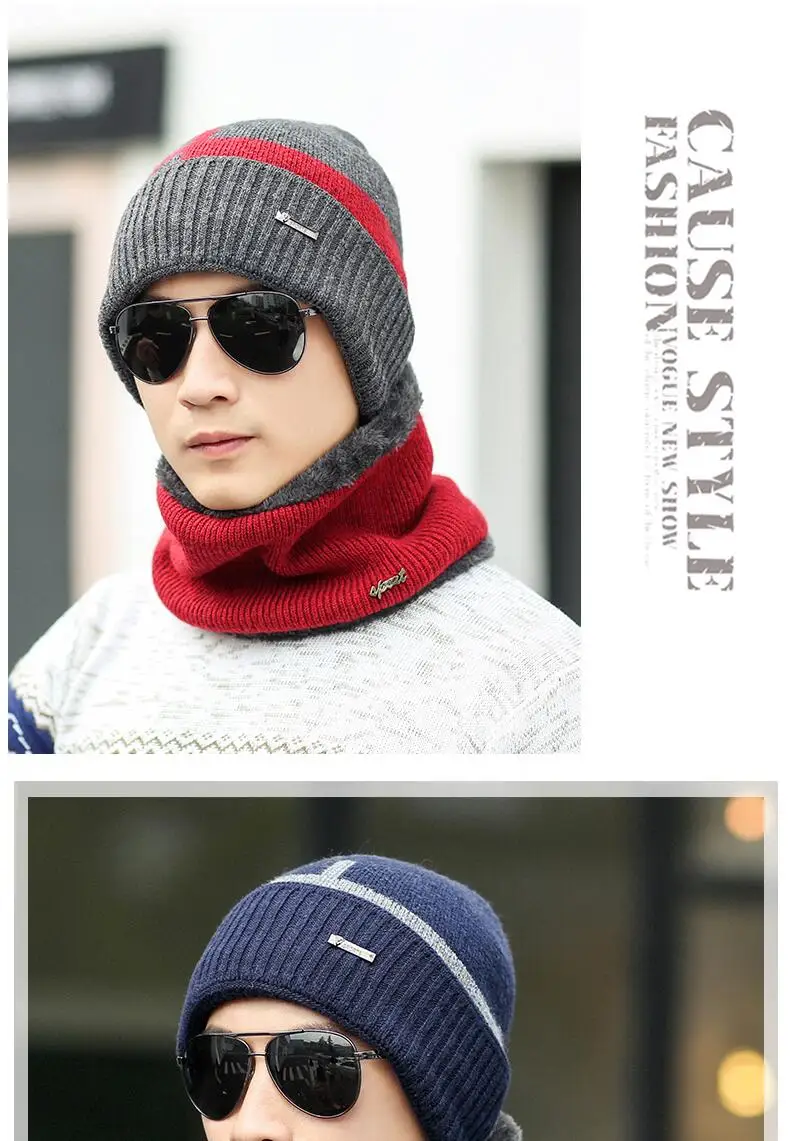 SUOGRY зимние шапочки, мужские шарфы, вязаная шапка, шапки, маска Gorras Bonnet, Теплые Мешковатые Зимние головные уборы для мужчин и женщин Skullies Beanies, шапки