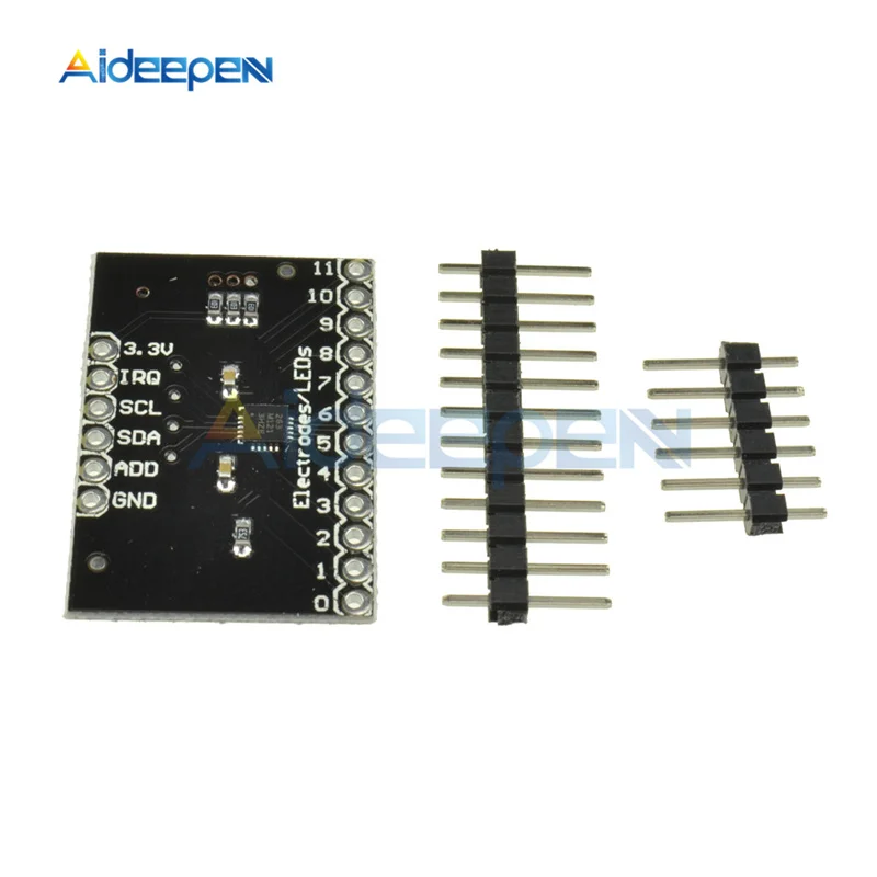 MPR121 Breakout V12 Capacitive Touch Sensor Controller Module I2C IIC Interface keyboard Development Board For Arduino | Инструменты