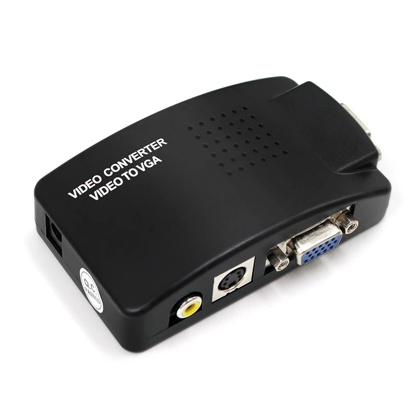 AV to VGA adapter switch box PC laptop Composite Video AV S-Video RCA to PC Laptop VGA TV Converter
AV to VGA adapter switch box PC laptop Composite Video AV S-Video RCA to PC Laptop VGA TV Converter