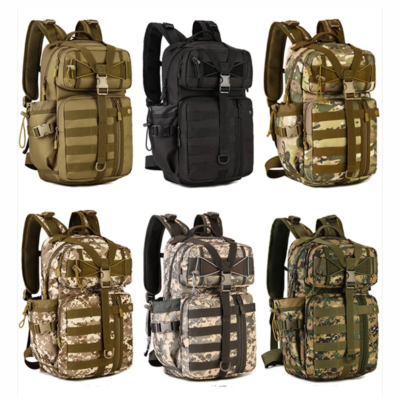 30л штурмовой рюкзак с удлиненной системой Molle, Открытый тактический рюкзак, военный армейский рюкзак, камуфляжный штурмовой рюкзак, спортивный рюкзак S424