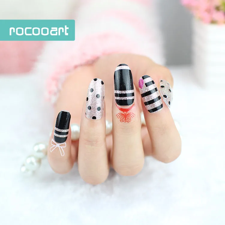 Женский Маникюр Rocooart Y5107 новый блестящий клей для дизайна ногтей наклейки в