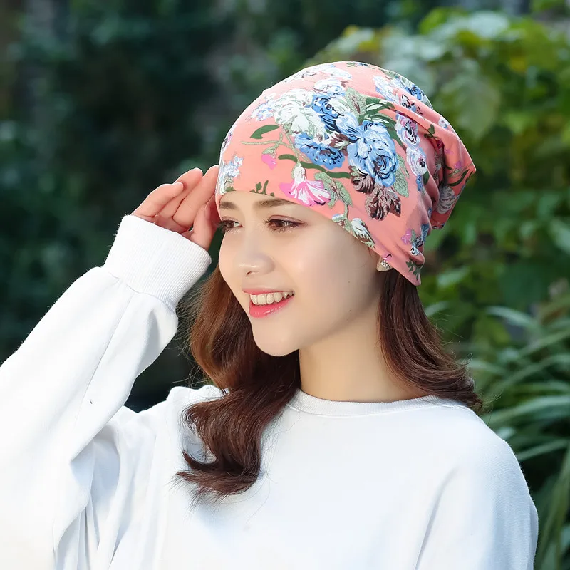 style 5 Женская Спортивная Кепка с цветочным принтом, шапка Skullies, весенние зимние теплые шапочки, ветрозащитная пляжная кепка унисекс, женская кепка для бега, s Yoga - Цвет: style 5