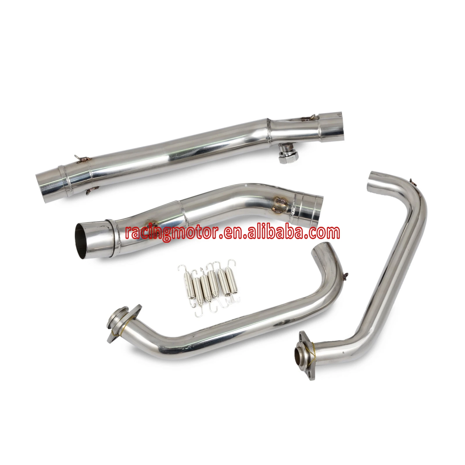 

Motorcycle Exhaust Header Down Pipe & Exhaust Mid Pipe For Kawasaki Ninja 300 EX300 2013 2014 2015 EX 300