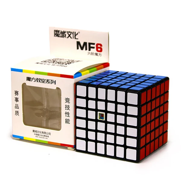black MOYU MF6, магический скоростной кубик, Mofangjiaoshi, 6x6x6, профессиональные пазлы, кубики, развивающие игрушки для детей - Цвет: black