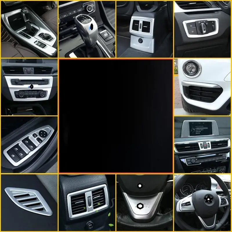Автомобильные Декоративные Хромированные панели с блестками для BMW X1