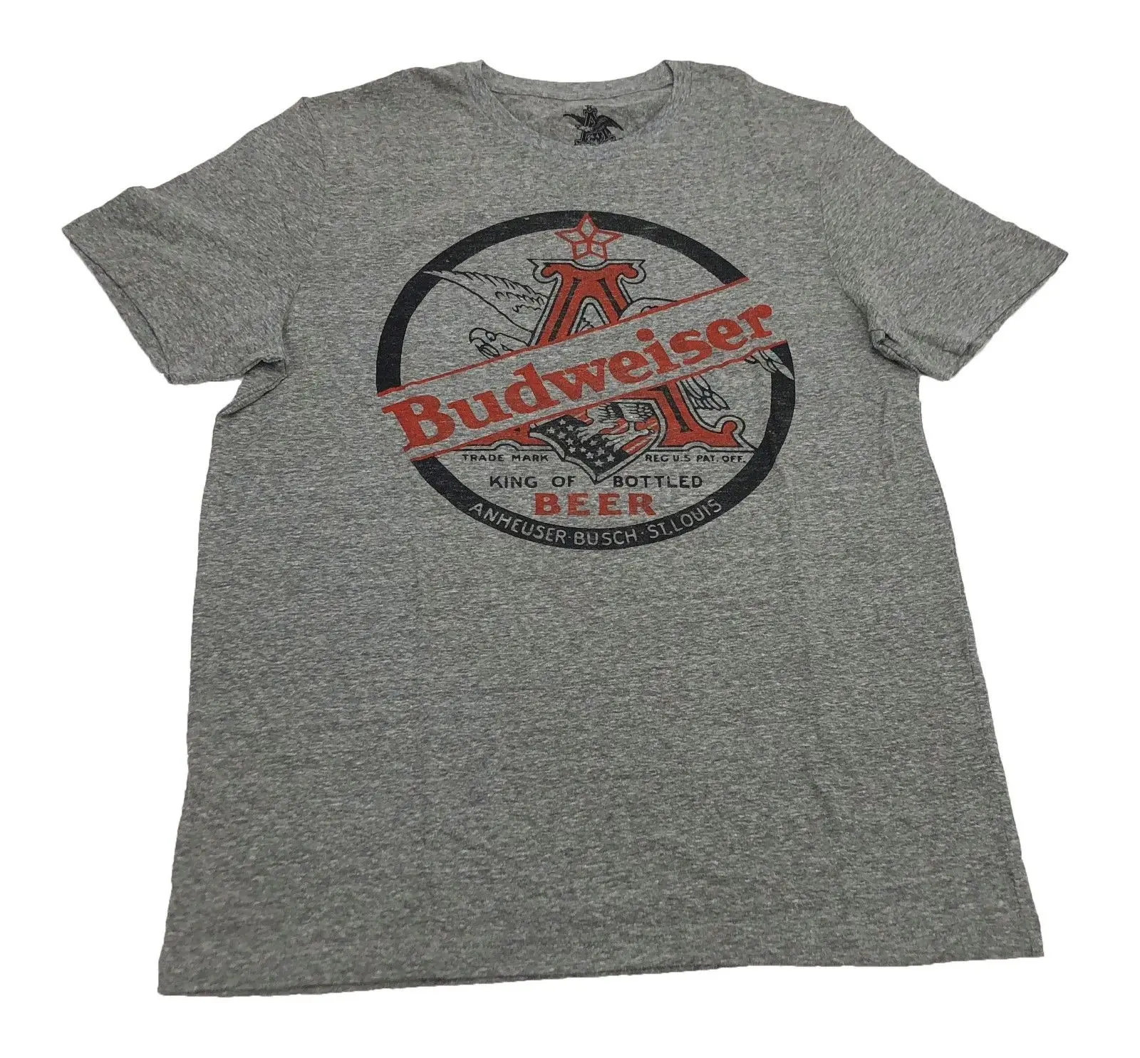 Budweiser KING ПИВА &quot&quot Логотип Классический алкоголя лагер Для мужчин's футболка