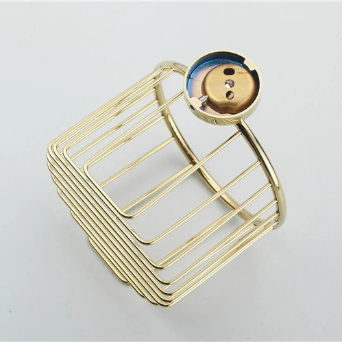 Бумага держатели латунь золотой отделкой Туалет держатель для туалетной бумаги