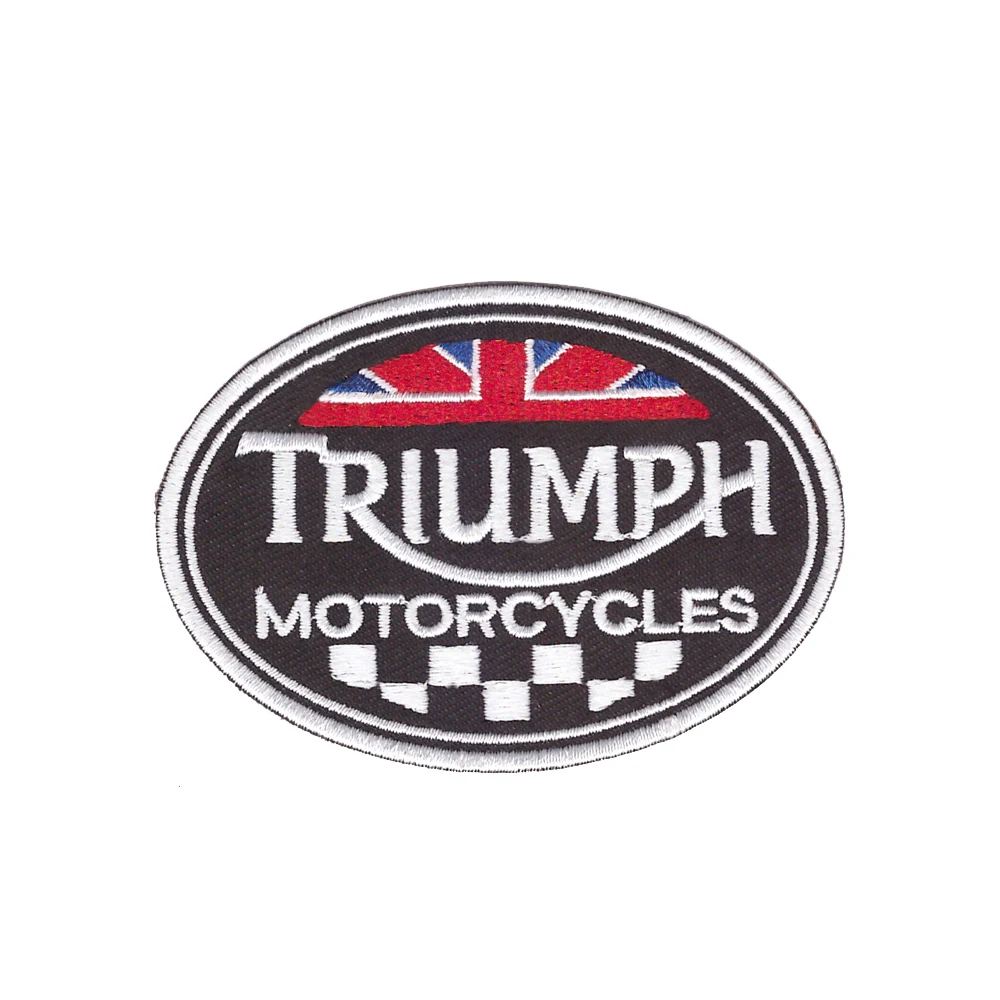 Всем нравится новый стиль Triumph мотоциклы Логотип вышитый DIY аксессуар