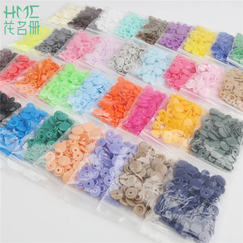 Оптовая продажа 50 комплектов 12 мм круглые пластиковые защелки на кнопках крепеж