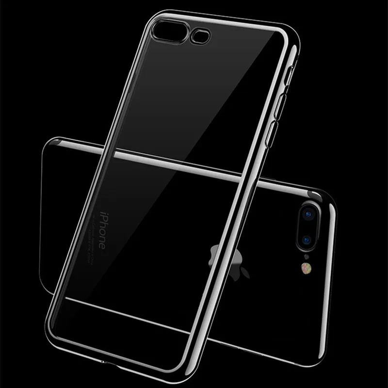Роскошный Ультратонкий Прозрачный чехол для iphone XS Max 8 7 6 6S Plus прозрачный мягкий