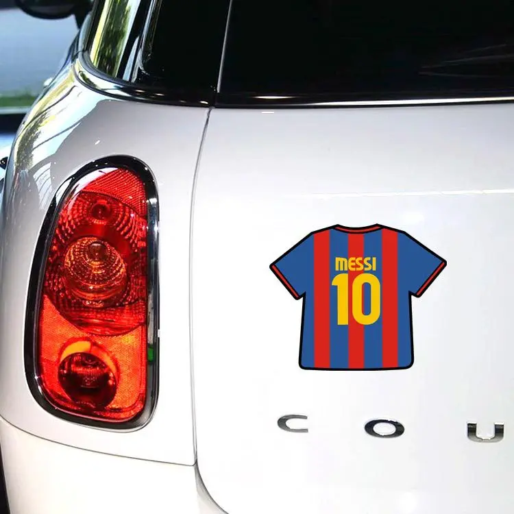 Месси 10 мяч одежда наклейки персонализированные футбольные топливный бак задняя